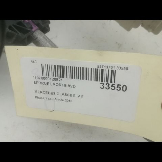 Serrure porte avd occasion MERCEDES CLASSE E IV Phase 1 03-2009->11-2012 E 350 CDI 231ch 2047203035 5