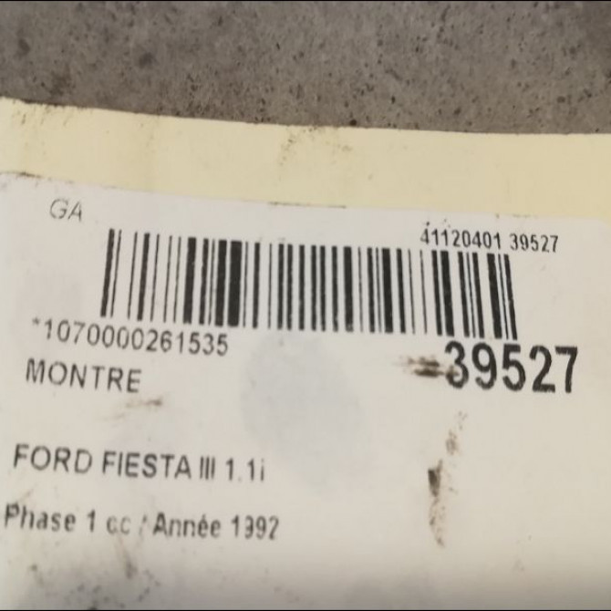 Montre occasion FORD FIESTA III Phase 1 03-1989->01-1994 1.8 D 3