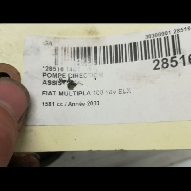 Pompe direction assistee occasion FIAT MULTIPLA Phase 1 01-1999->09-2004 51839104 5