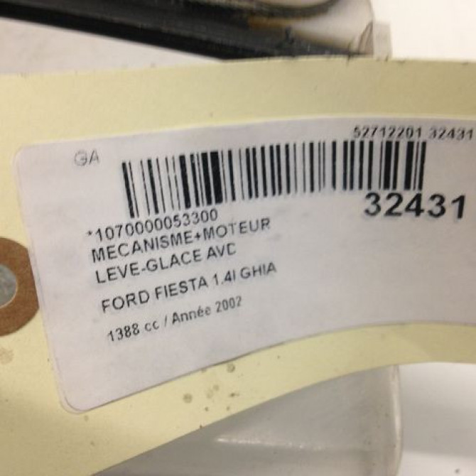 Mecanisme + moteur lève-glace avant droit occasion FORD FIESTA V Phase 1 09-2002->10-2005 1.4i 4
