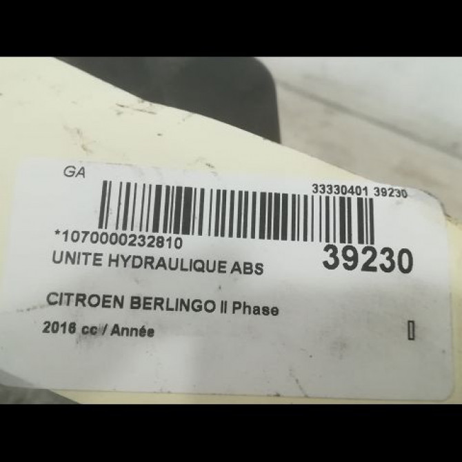Unité hydraulique ABS occasion CITROEN BERLINGO II Phase 3 04-2015->... 1616515280 4