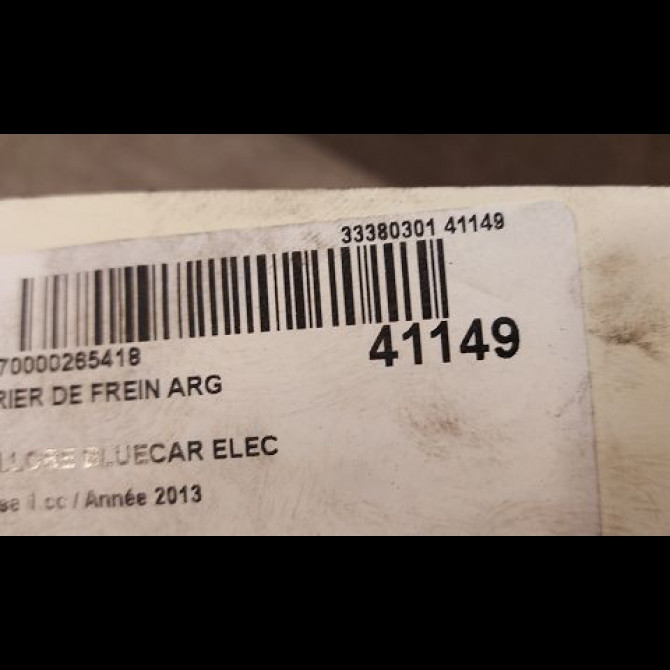 Etrier de frein arrière gauche occasion BOLLORE BLUECAR Phase 1 01-2011->... ELEC 3