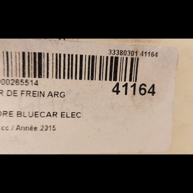 Etrier de frein arrière gauche occasion BOLLORE BLUECAR Phase 1 01-2011->... ELEC 3