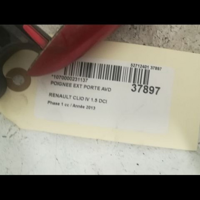 Poignee ext porte avd occasion RENAULT CLIO IV Phase 1 07-2012->... 1.5 DCI 90ch 2