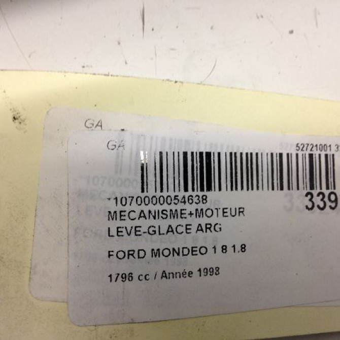 Mecanisme+moteur leve-glace arg occasion FORD MONDEO I Phase 2 10-1996->09-2000 1.8 1059785 3