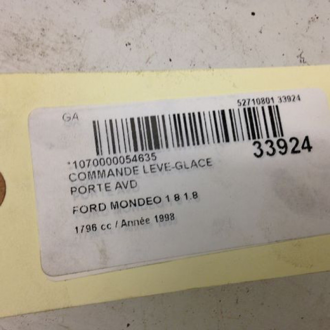 Commande lève-glace porte avant droite occasion FORD MONDEO I Phase 2 10-1996->09-2000 1.8 4
