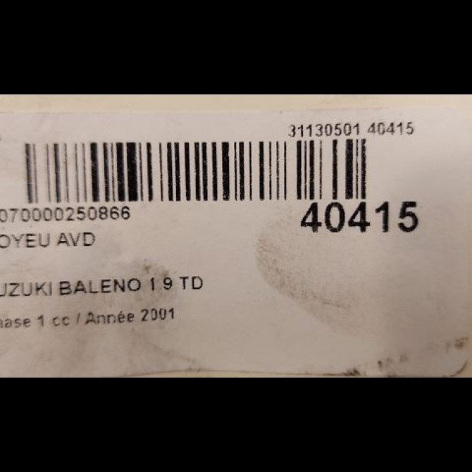 Moyeu avd occasion SUZUKI BALENO Phase 1 10-1996->02-2002 1.9 TD 3