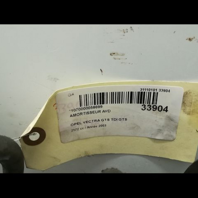 Amortisseur avant droit occasion OPEL VECTRA III Phase 1 06-2002->10-2005 2.2 DTI 16v 125ch 93190506 4