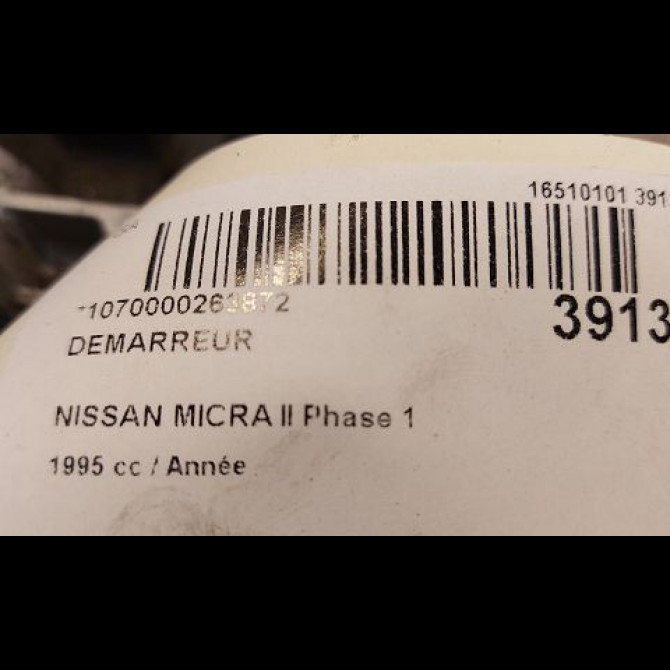 Démarreur occasion NISSAN MICRA II Phase 1 10-1992->09-1996 233001F715 4