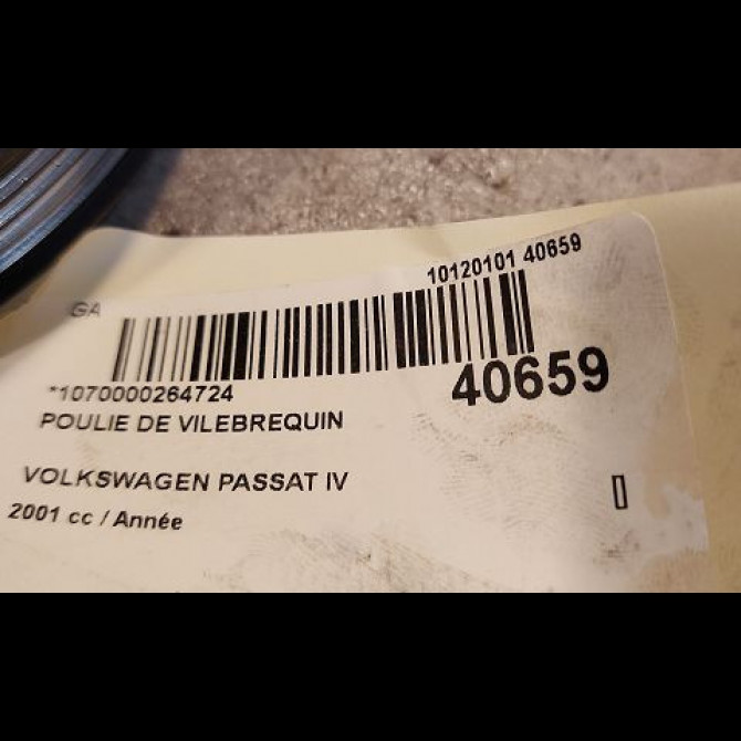 Poulie de vilebrequin occasion VOLKSWAGEN PASSAT IV Phase 2 10-2000->03-2005 38105243F 3