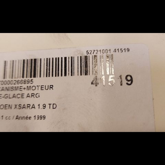 Mecanisme+moteur leve-glace arg occasion CITROEN XSARA Phase 1 02-1998->09-2000 1.9 TD 3