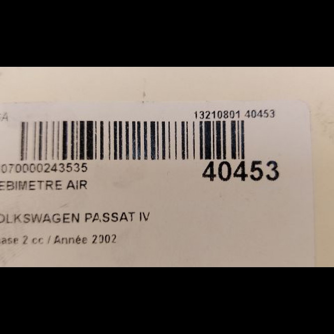 Debimetre air occasion VOLKSWAGEN PASSAT IV Phase 2 10-2000->03-2005 1.9 TDI 100ch 38906461 3