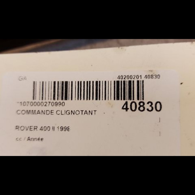 Commande clignotant occasion ROVER 400 II XPB100780PMP 3