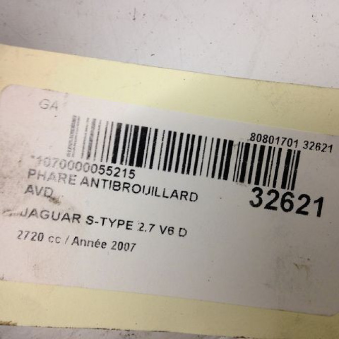 Phare antibrouillard avant droit occasion JAGUAR S-TYPE Phase 2 01-2002->12-2007 2.7 D 207ch XR837532 3