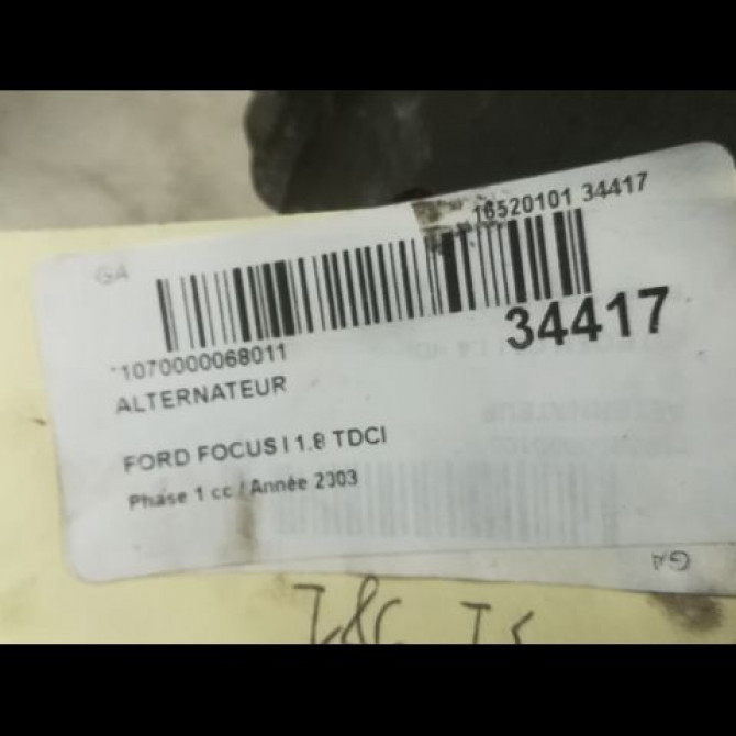 Alternateur occasion FORD FOCUS I Phase 1 10-1998->09-2004 1.8 TDCI 100ch 5