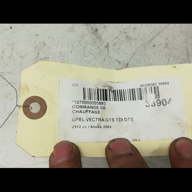 Commande de chauffage occasion OPEL VECTRA III Phase 1 06-2002->10-2005 2.2 DTI 16v 125ch 4