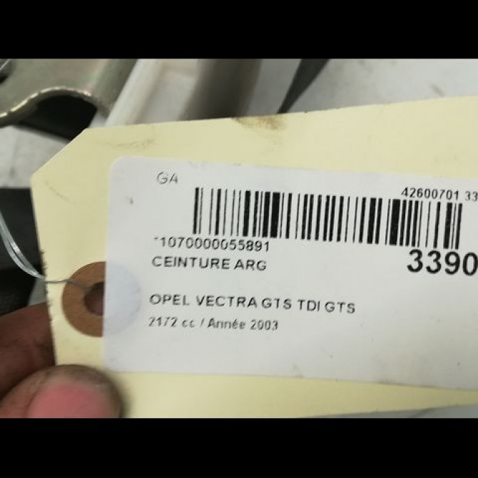 Ceinture arrière gauche occasion OPEL VECTRA III Phase 1 06-2002->10-2005 2.2 DTI 16v 125ch 24467052 3