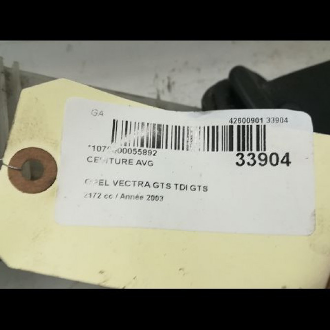 Ceinture avant gauche occasion OPEL VECTRA III Phase 1 06-2002->10-2005 2.2 DTI 16v 125ch 13128273 3