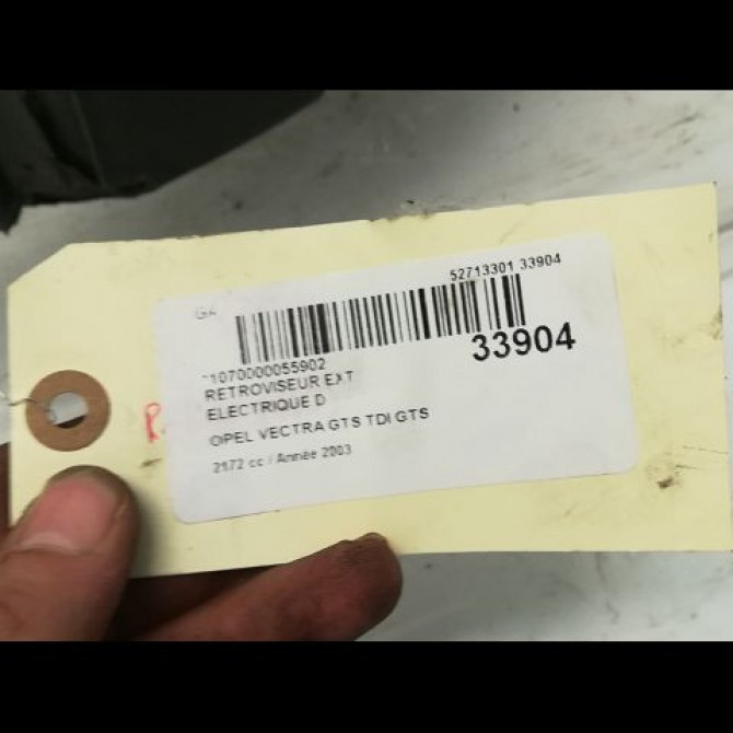 Retroviseur exterieur electrique droit occasion OPEL VECTRA III Phase 1 06-2002->10-2005 2.2 DTI 16v 125ch 13253334 6