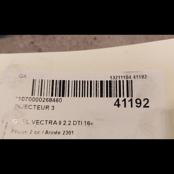 occasion OPEL VECTRA II Phase 2 02-1999->06-2002 2.2 DTI 16v 2