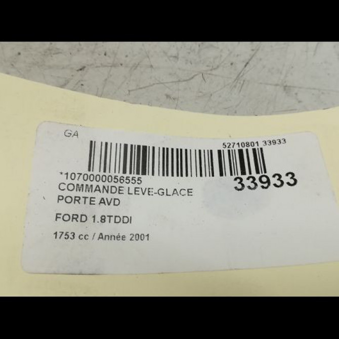 Commande lève-glace porte avant droite occasion FORD FIESTA IV Phase 2 09-1999->09-2002 1.8 D 3