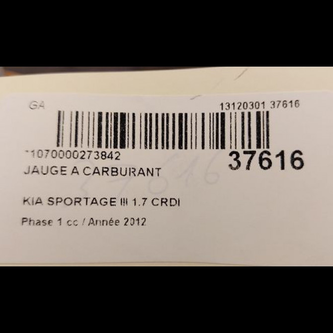 Jauge a carburant occasion KIA SPORTAGE III Phase 1 09-2010->... 1.7 CRDI 115ch 944602Y000 3