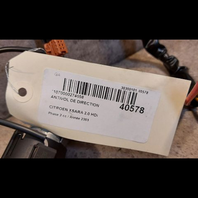 Antivol de direction occasion CITROEN XSARA Phase 2 09-2000->12-2005 2.0 HDi 90ch 4162Z4 2