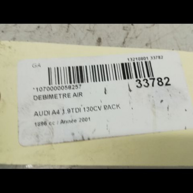 Debimetre air occasion AUDI A4 II Phase 1 01-2001->11-2004 1.9 TDi 101ch 74906461BX 4