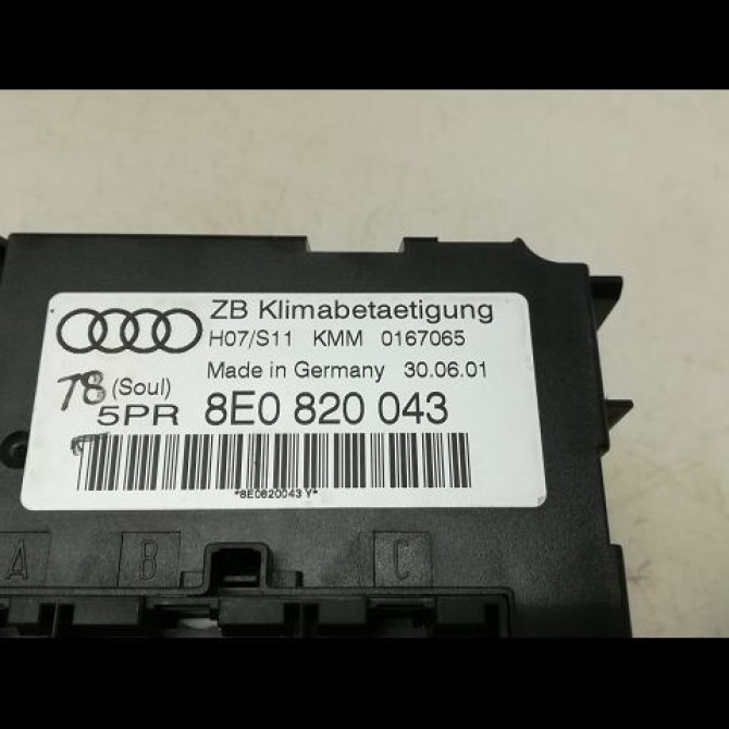 Commande de chauffage occasion AUDI A4 II Phase 1 01-2001->11-2004 1.9 TDi 101ch 3
