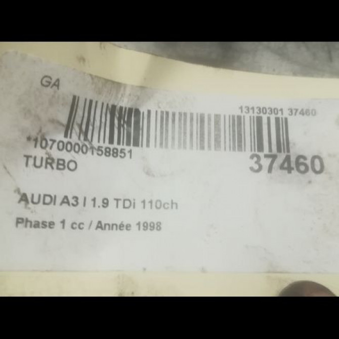 Turbo occasion AUDI A3 I Phase 1 09-1996->10-2000 1.9 TDi 110ch 38145701A 4