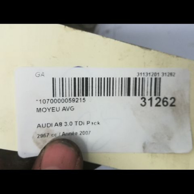 Moyeu avg occasion AUDI A8 I Phase 1 09-1994->02-1999 4E0498625D 4