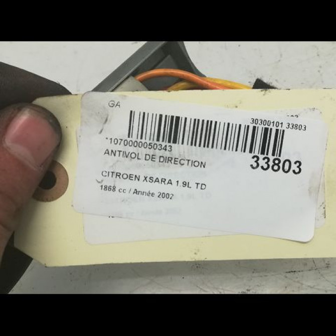 Antivol de direction occasion CITROEN XSARA Phase 2 09-2000->12-2005 1.9 D 00004162Z4 3