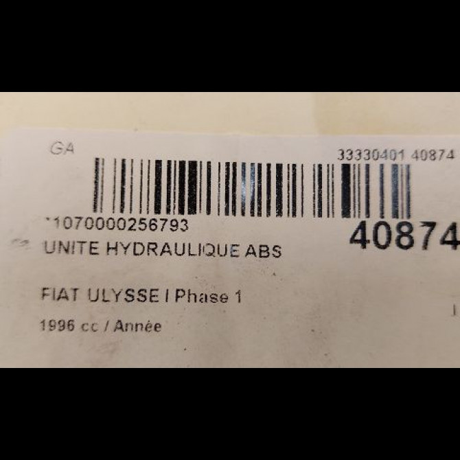 Unité hydraulique ABS occasion FIAT ULYSSE I Phase 1 02-1995->09-2002 5