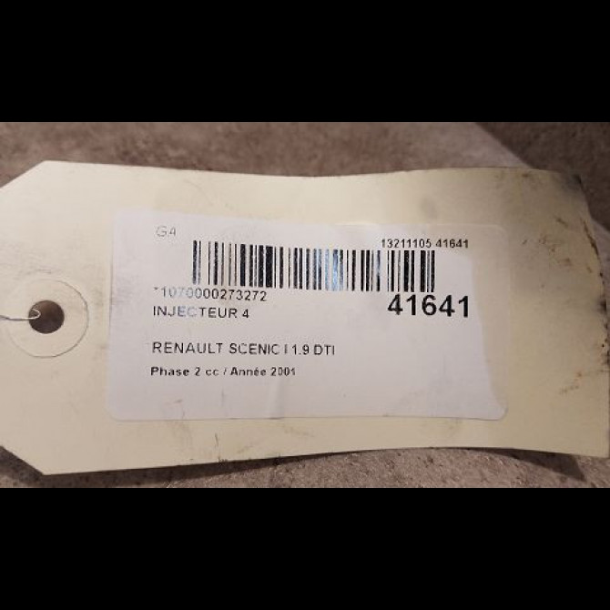 occasion RENAULT SCENIC I Phase 2 08-1999->06-2003 1.9 DTI 80ch 8200047506 3