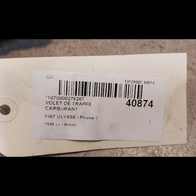 Volet de trappe carburant occasion FIAT ULYSSE I Phase 1 02-1995->09-2002 3