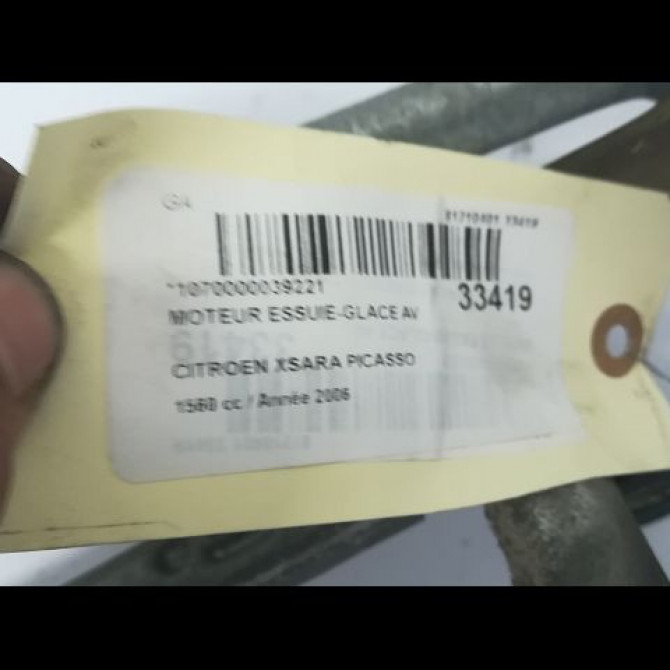 Moteur essuie-glace avant occasion CITROEN XSARA PICASSO Phase 1 12-1999->02-2004 1.6 HDi 110ch 00006401G1 4
