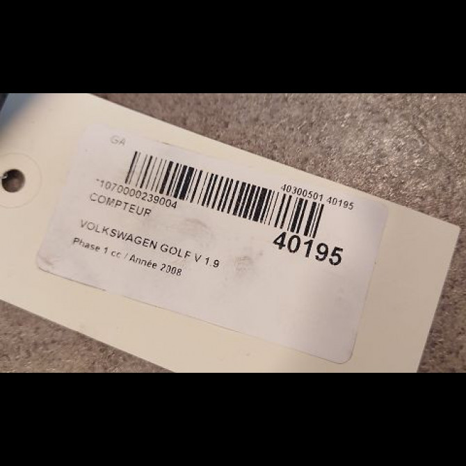 Compteur occasion VOLKSWAGEN GOLF V Phase 1 11-2003->10-2008 1.9 TDI 105ch 1K0920864BXZ02 3