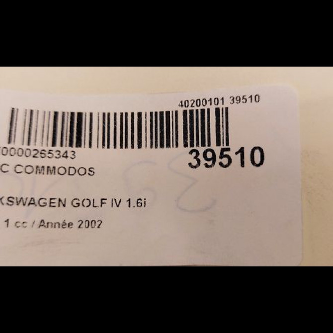 Bloc commodos occasion VOLKSWAGEN GOLF IV GOLF IV Phase 1 1998-01-01->2005-06-30 1.6i 8v 100ch 5