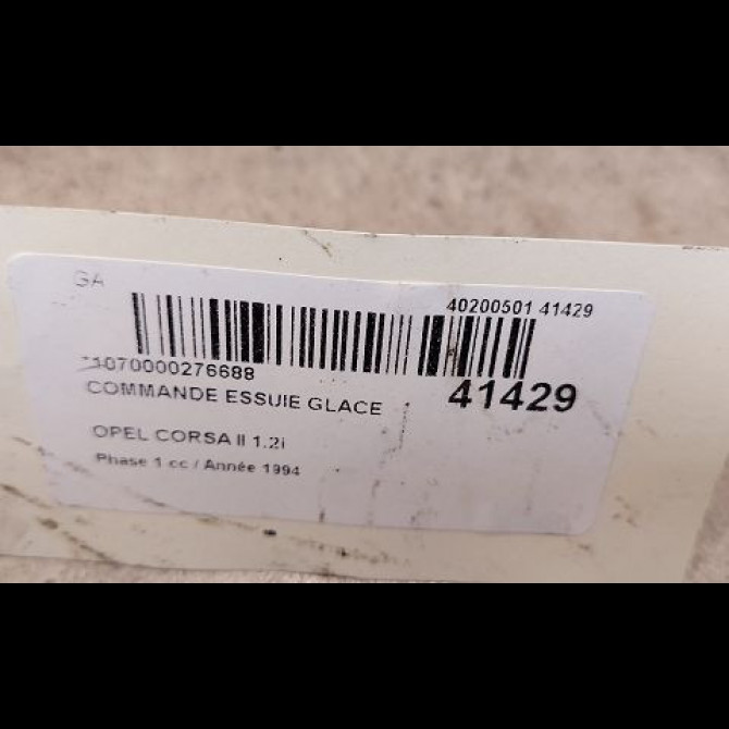 Commande essuie glace occasion OPEL CORSA II Phase 1 03-1993->04-1997 1.2i 90243394 3