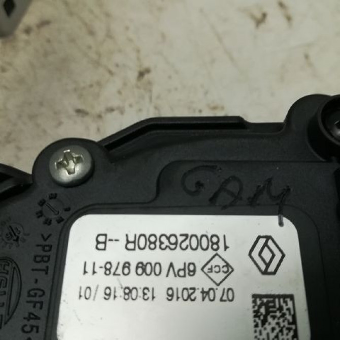 Potentiometre accelerateur occasion RENAULT CAPTUR Phase 1 02-2013->... 1.2i 118 16V 4