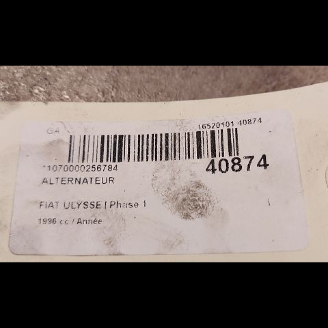 Alternateur occasion FIAT ULYSSE I Phase 1 02-1995->09-2002 3