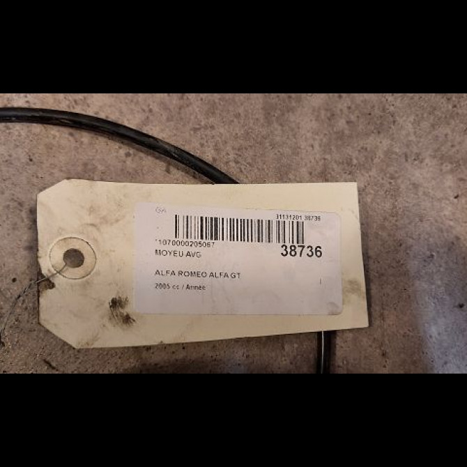 Moyeu avg occasion ALFA ROMEO ALFA GT Phase 1 03-2004->12-2010 51813925 3