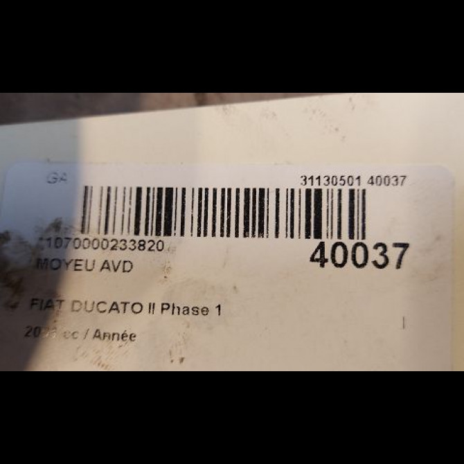 Moyeu avd occasion FIAT DUCATO II Phase 1 06-1994->03-2002 1328046080 3