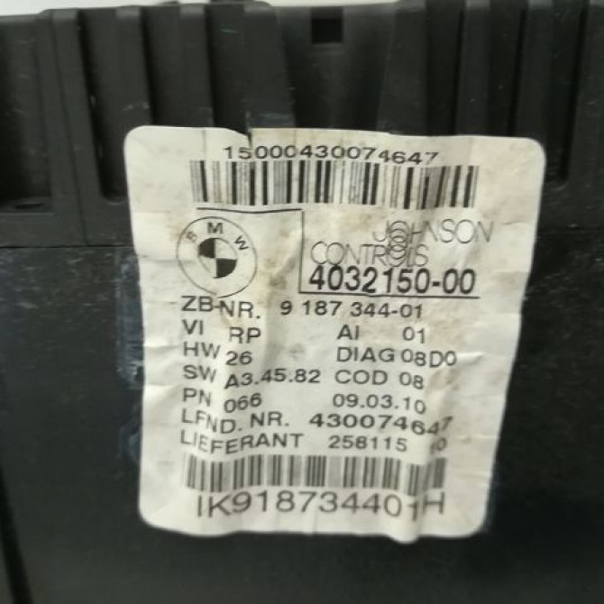 Compteur occasion B.M.W. SERIE 3 V Phase 2 09-2008->12-2011 320d 184ch 62109316128 3