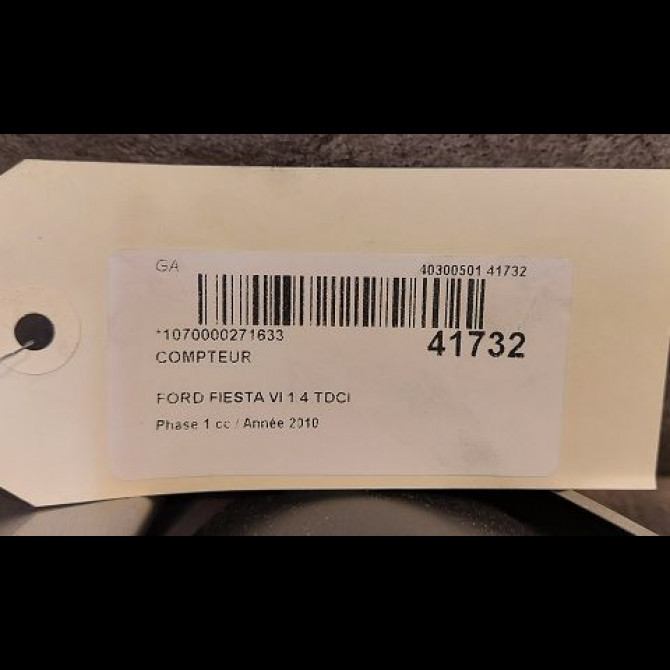 Compteur occasion FORD FIESTA VI Phase 1 10-2008->11-2012 1.4 TDCI 68ch 1786854 3