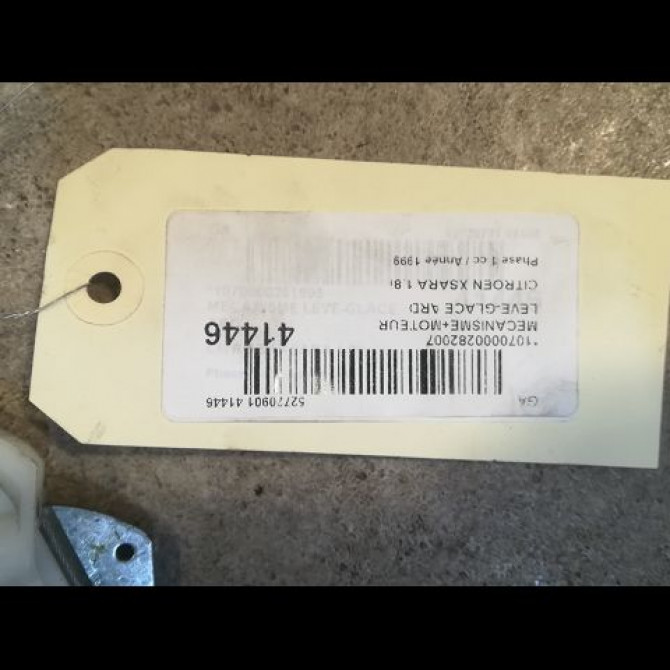 Mecanisme+moteur leve-glace ard occasion CITROEN XSARA Phase 1 02-1998->09-2000 1.8i 4