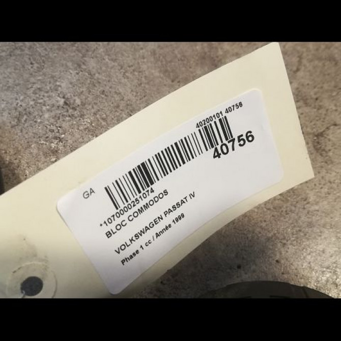 Bloc commodos occasion VOLKSWAGEN PASSAT IV Phase 1 10-1996->10-2000 1.9 TDI 115ch 3