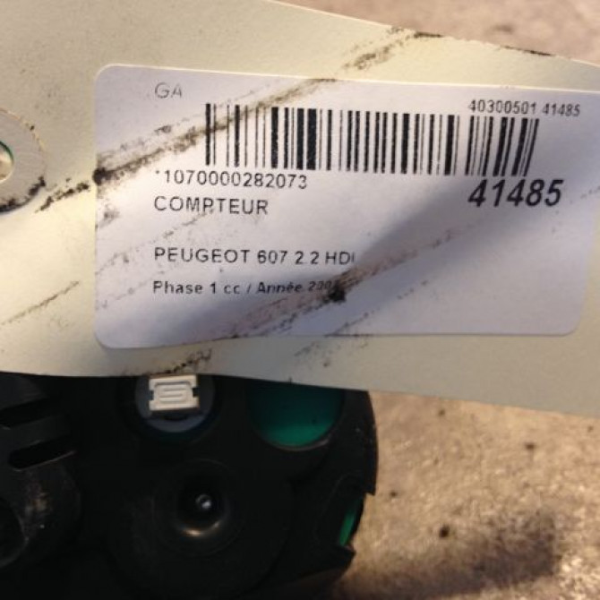 Compteur occasion PEUGEOT 607 Phase 1 11-1999->09-2004 2.2 HDI 6106C0 3