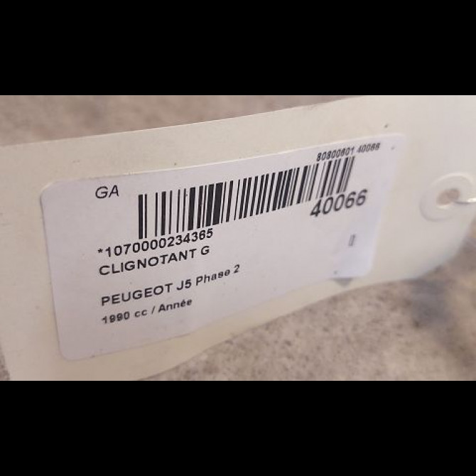 Clignotant gauche occasion J5 Phase 2 07-1990->06-1994 3