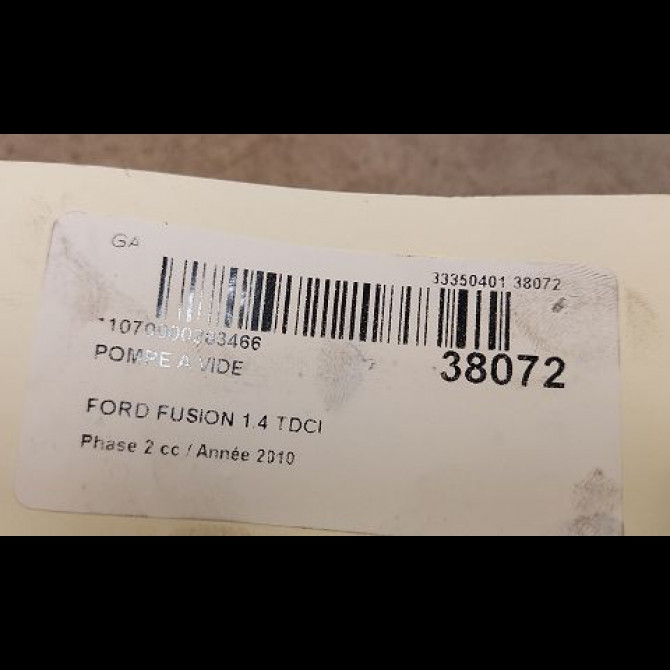 Pompe a vide occasion FORD FUSION Phase 2 10-2005->09-2011 1.4 TDCI 3